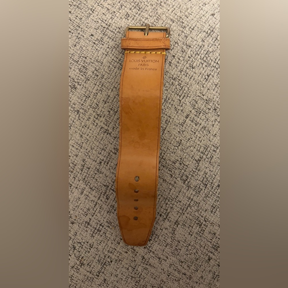 Louis Vuitton Vachetta Leather Luggage Strap